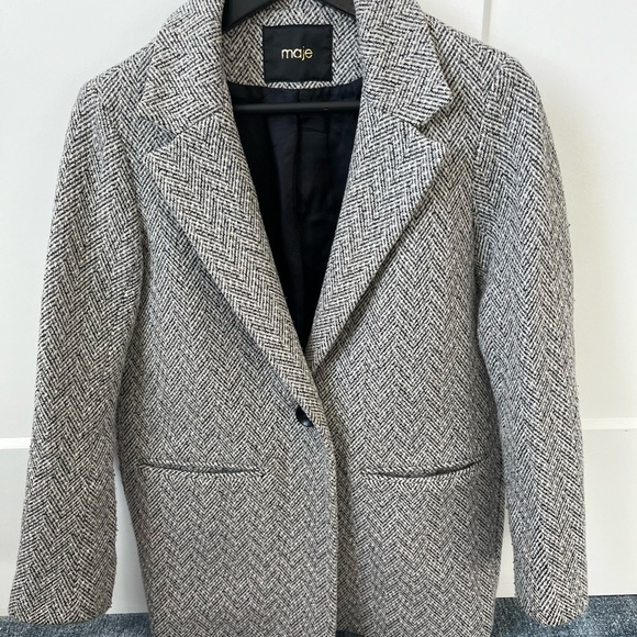 Maje tweed peacoat - Picture 3 of 5